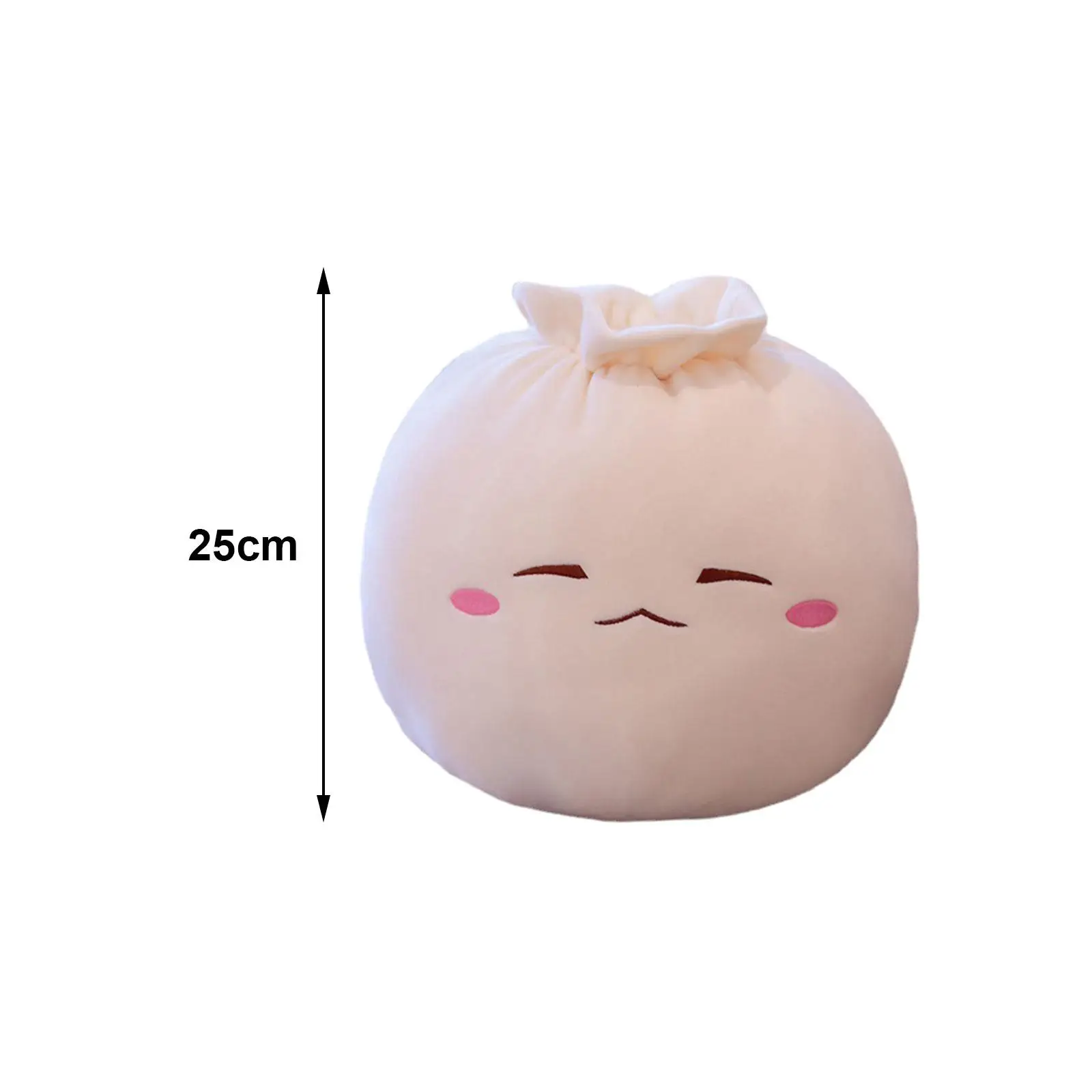 Bao Bun Cuscino per schienale in peluche ripiene Cuscino per divano Cuscino multiuso in peluche per gnocchi per la decorazione dell'auto del soggiorno dell'ufficio domestico