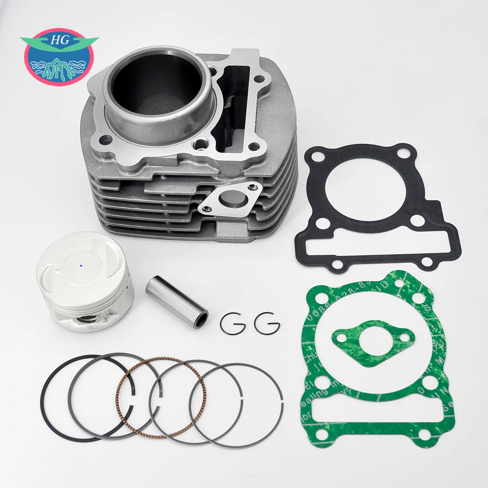 Kit de Juntas de Pistón y Cilindro para Motocicleta FZ16 58mm 153CC, Compatible con Bloque de Cilindro Tipo 2015-2018