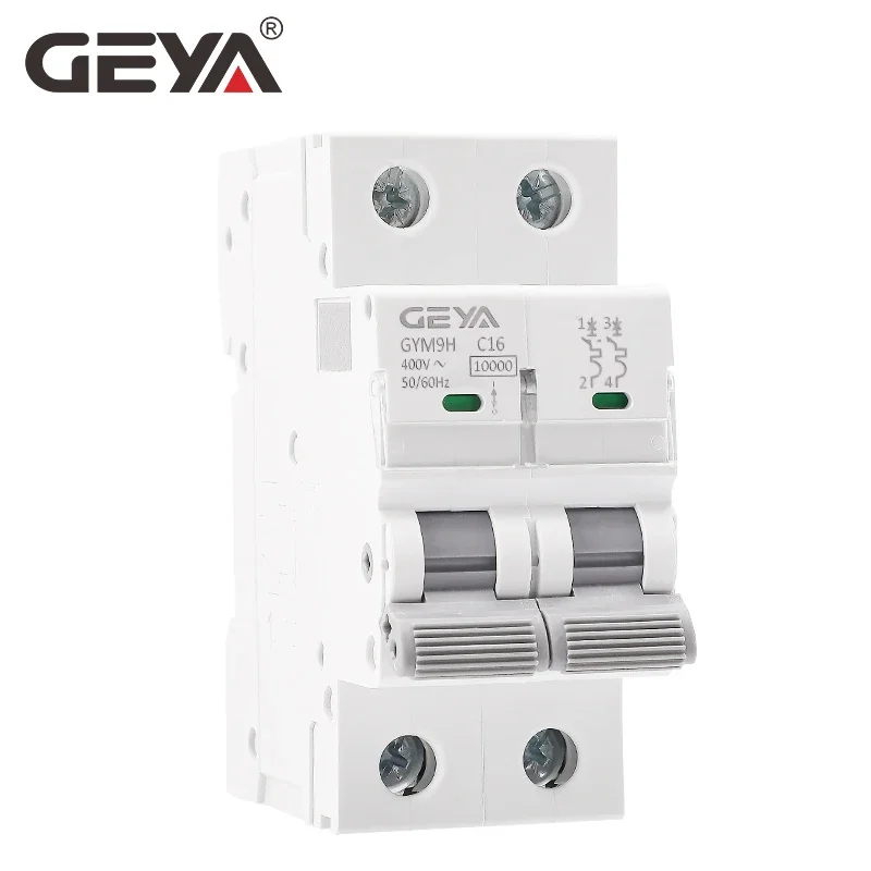 GEYA GYM9H 2 poli 10KA ad alta capacità di interruzione MCB Din Rail Mini interruttore 6A-63A AC tipo produttore diretto in fabbrica