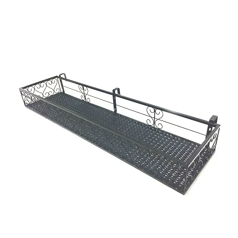 

Living Room Fleshy Indoor Shelf Flowerpot Rack Balcony Flower Rack Hanging Wrought Iron Guardrail Flowerpot Rack Anti-theft Net