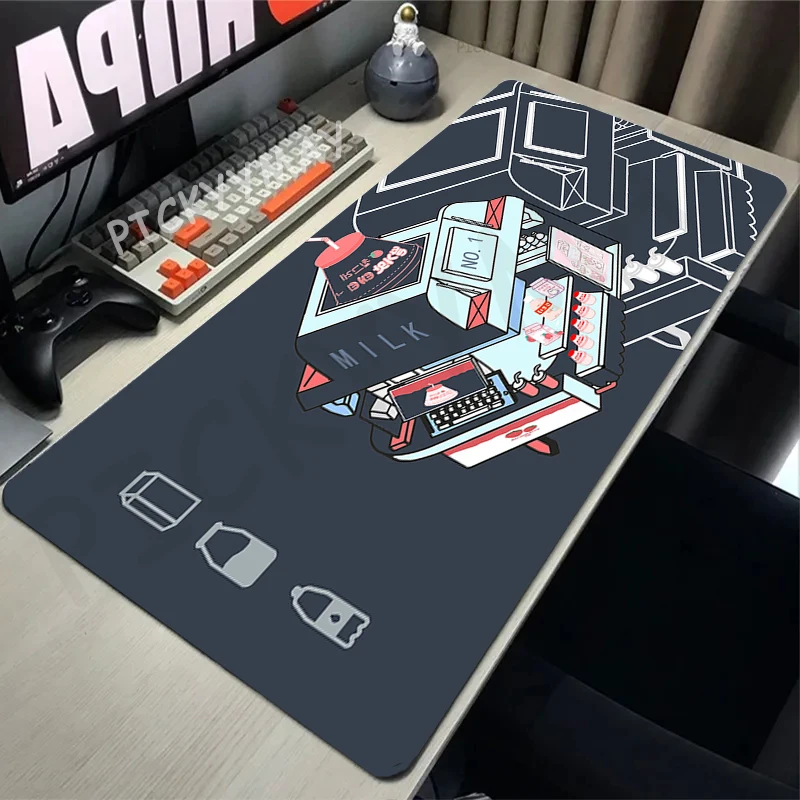 

Mouse Pad Keycap Design Large Gamer Mousepad Keyboard Mat XXXL Mouse Mats 30x80cm Rubber Desk Pad oversized Design Desk Rug