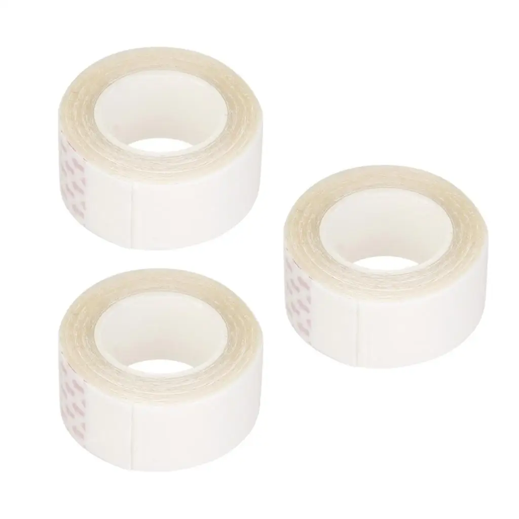 Paquete de 3 cintas para peluca en rollo, cintas para peluquín impermeables, color blanco, 3 yardas