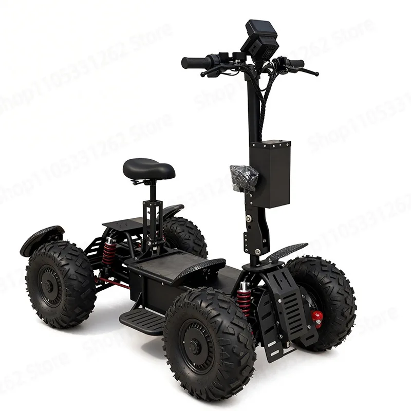 60V Electric ATV 4 Wheel Off Road Beach Buggy All Terrain Vehicle High Speed 4WD Outdoor Patrol