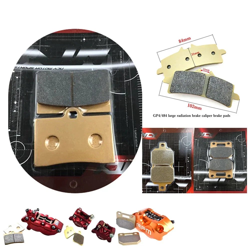 Moto Sinterizzato Pezzi di Ricambio Pastiglie Freno Set Per Adelin/RPM/Frando/Brembo 82mm 84mm 40mm 100mm Montaggio Pinza Freno Radiale