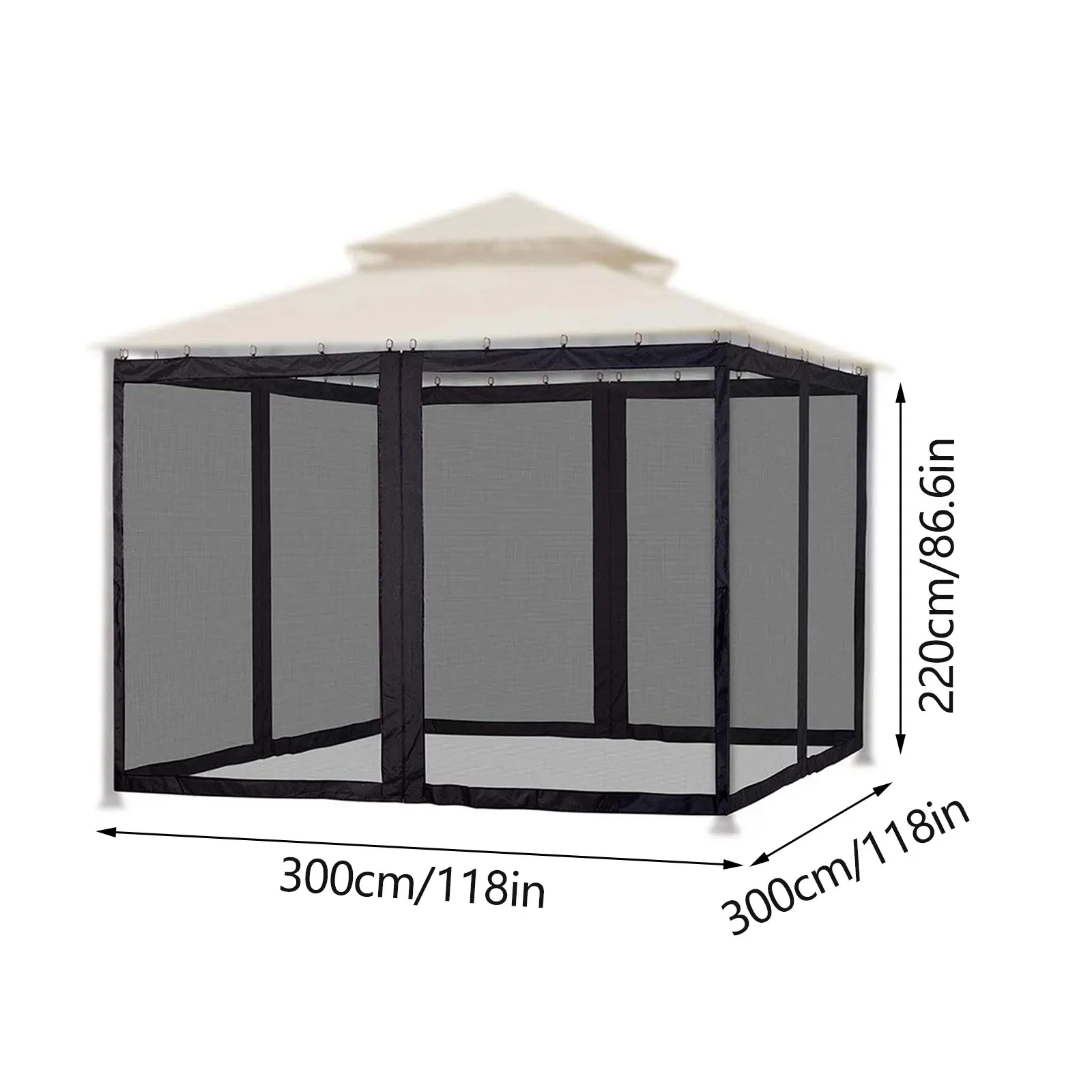 Klamboe Dubbelzijdige ritsen Slaapkamerventilatie geïntegreerd Zomerklamboe Kamerdecoratie