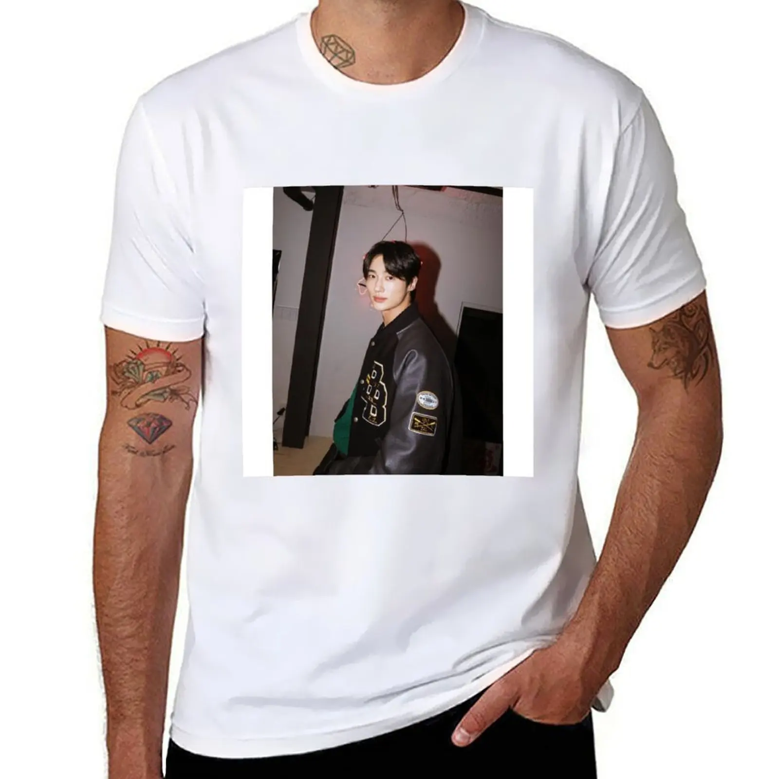 

Byeon Woo-seok T-Shirt t shirt man plain funny t shirts cotton anime tshirt T-shirt
