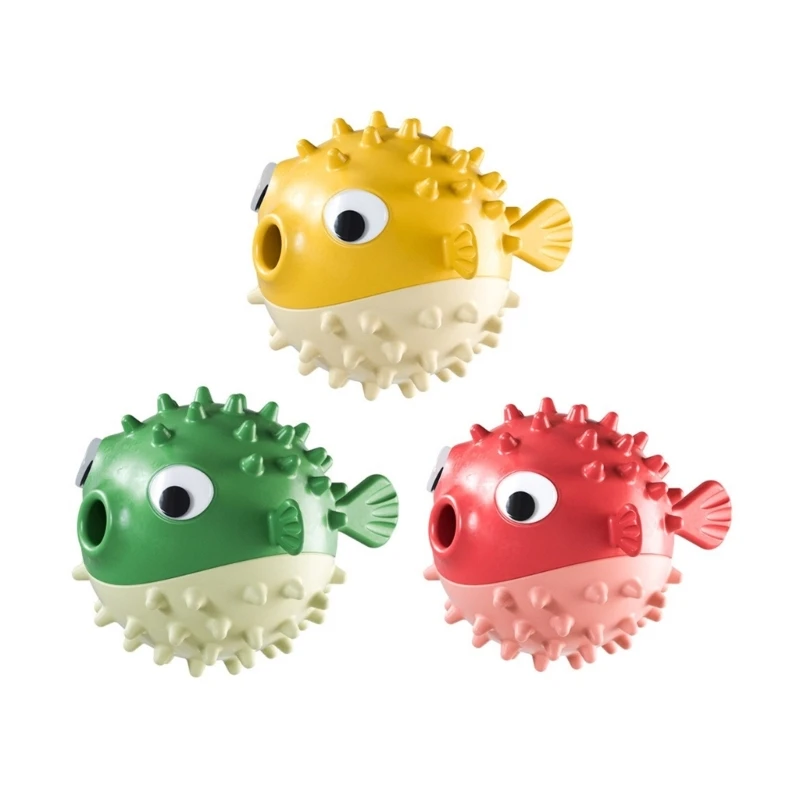 

Dog Toy Treat Dispensing Interactive Dogs Colorful Chew Toy Snuffle Globefish Dropship