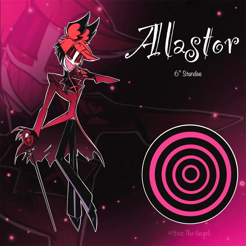 هازبين فندق الملاك الغبار المهبل قشر فوكس آدم فالنتينو ألاستور مخصص الاكريليك حامل سطح المكتب زخرفة مهرجان هدية