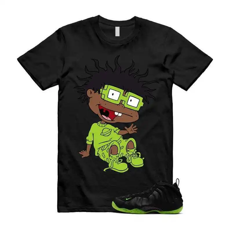 Футболка Foamposite Volt Black Air One Match FINSTER, полноразмерная футболка от S до 5XL