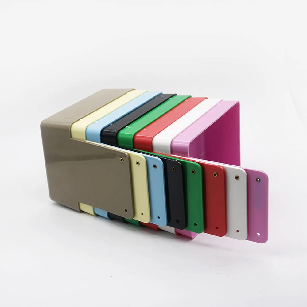 5pcs  High quality Plastic Dental Lab Working Pan Neaten Case with Steel Note Clip Holder for Model and Tool Storage