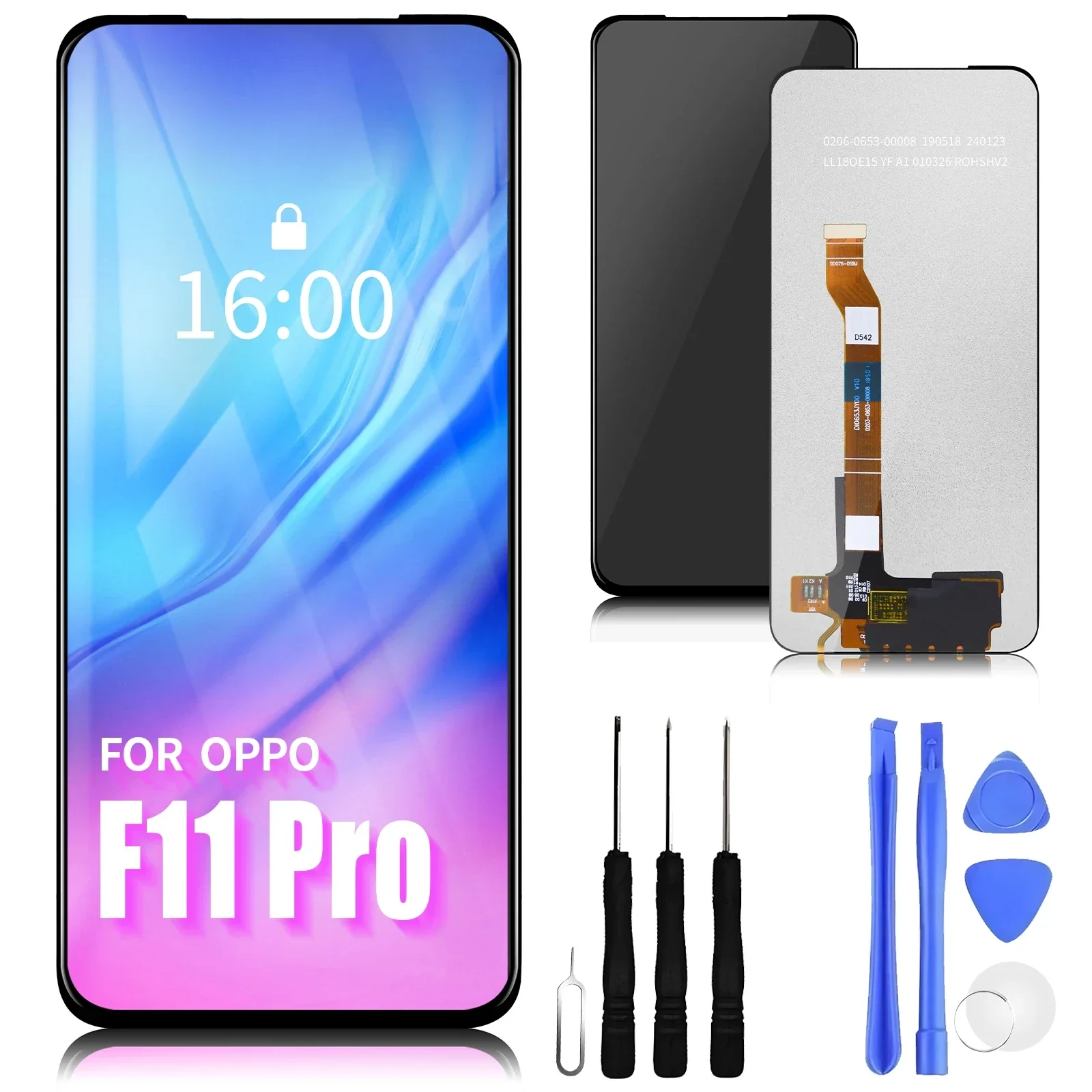 

6.53" For OPPO F11 Pro CPH1969 CPH2209 LCD Display Touch Screen Digitizer Assembly For OPPO F11Pro LCD Replacement