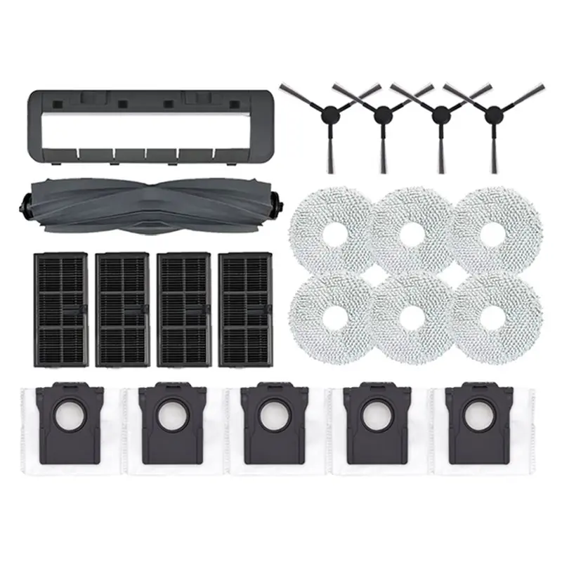 

【PASSIONE】Аксессуары для робота-пылесоса: основная и боковые щетки, салфетка для мытья полов, мешок для сбора пыли для Dreame L10s Ultra CE/L40 Ultra AE/D20 Ultra