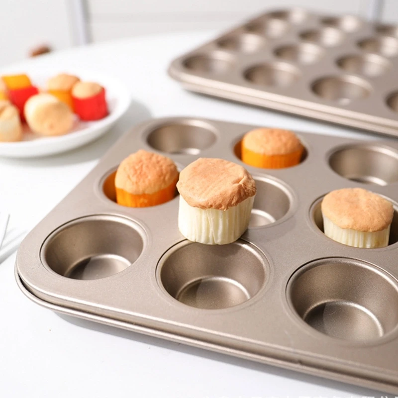 Muffin Pans Mini Cake Pans Carbon Steel Material Suitable for Small Baking Cake