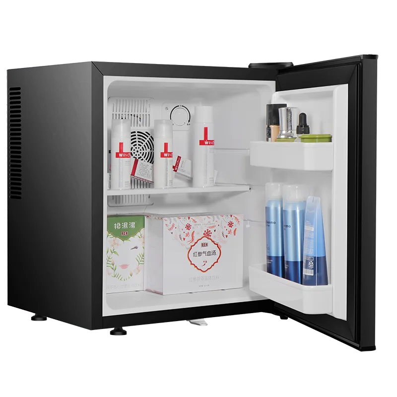 French-Operating Frost-Free Stainless Steel Portable Mini Fridge Cooler for Hotel RV Outdoor & Car Use