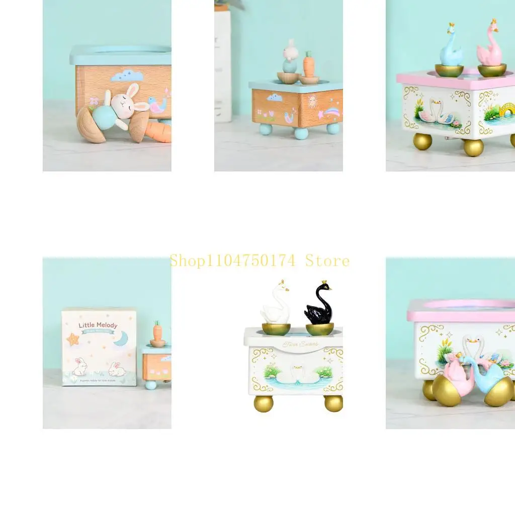 Turning Figure Tune Box in for Desk Accent and Gift Giving Top Sale