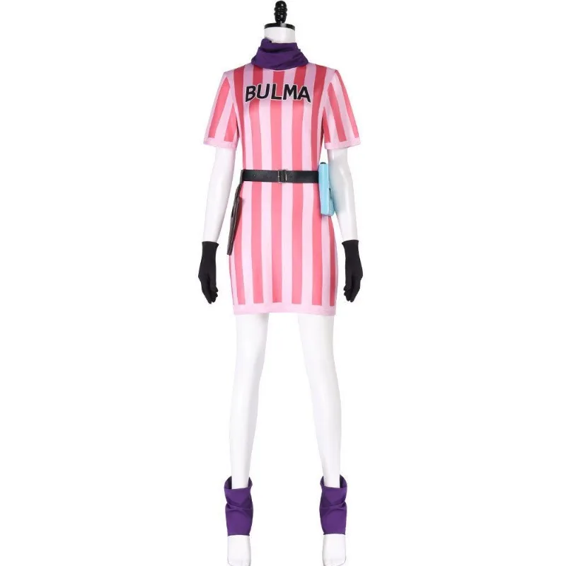 Nowe gadżety z anime Dragon Ball, Bulma, Son Goku, urocza sukienka z kreskówki dla dziewczynek, personalizowany, kreatywny kostium na Halloween do cosplayu