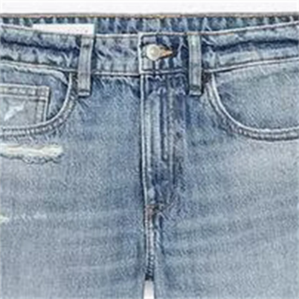 LIBIELIY LIBIELIY mode femme Piercing jean fermeture éclair poche décoration printemps/été nouveau produit vêtements pour femmes