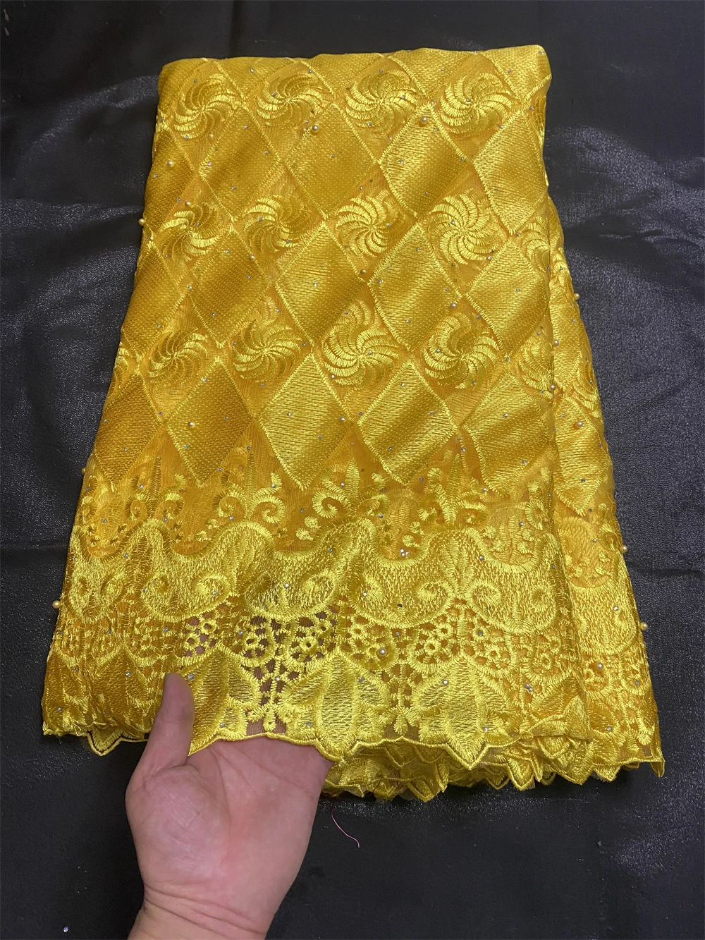 Feminino Tule Francês Bordado Renda, Alta Qualidade, Africano, Vestido de Festa, 5 Jardas