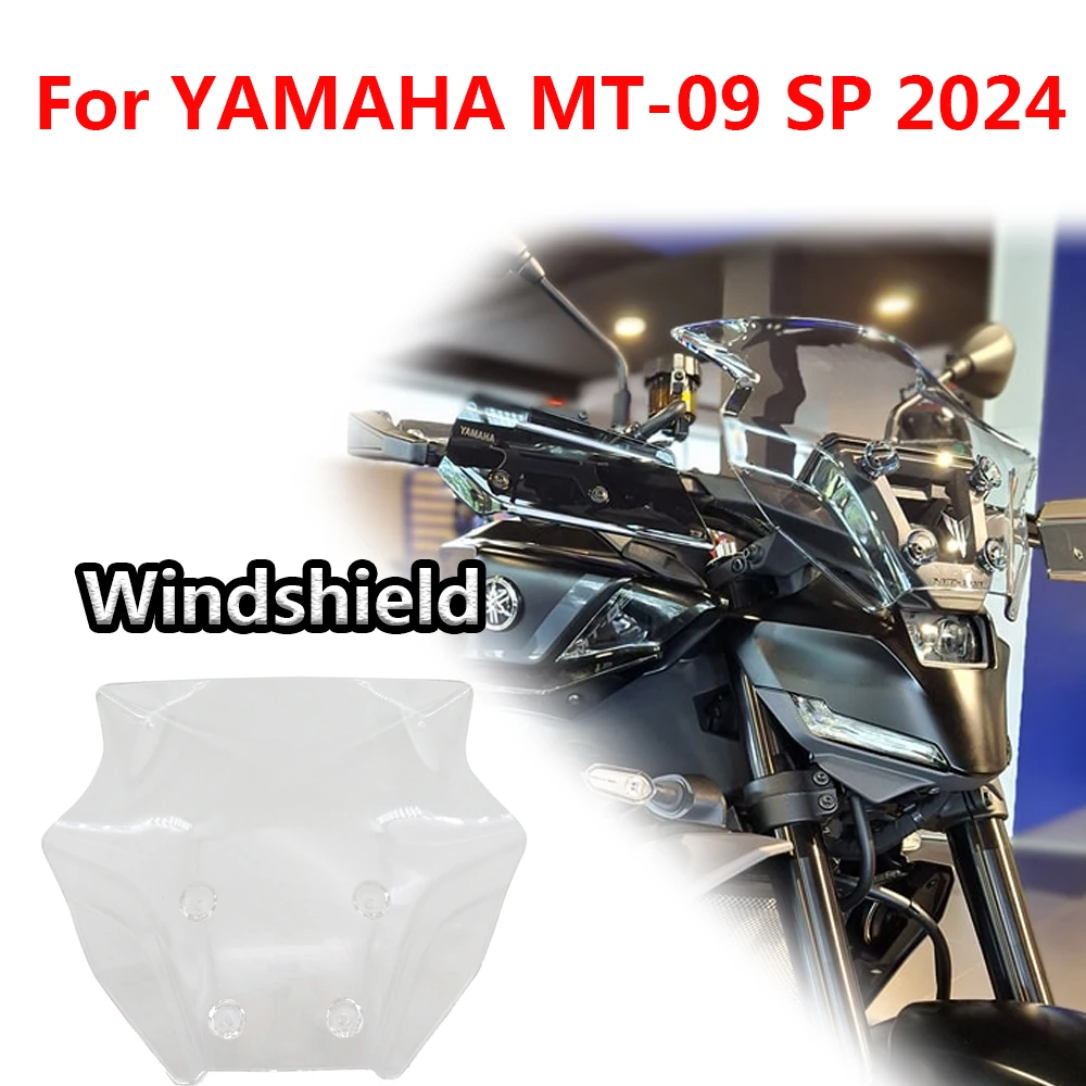 

For YAMAHA MT-09 SP 2024 MT09 SP MT 09 2024 NEW Motorcycle Accessories Windshield Windscreen Wind Shield Deflectors