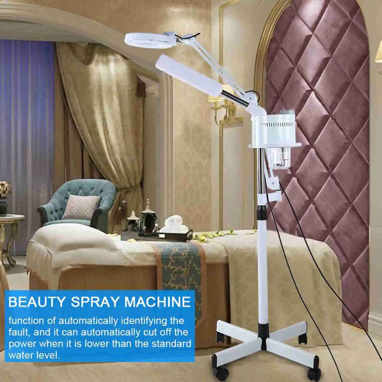 

Professional UV Facial Facial Magnifier Cold Light 3in1 UV Facial Cold Light LED 5X Magnifier Floor Lamp