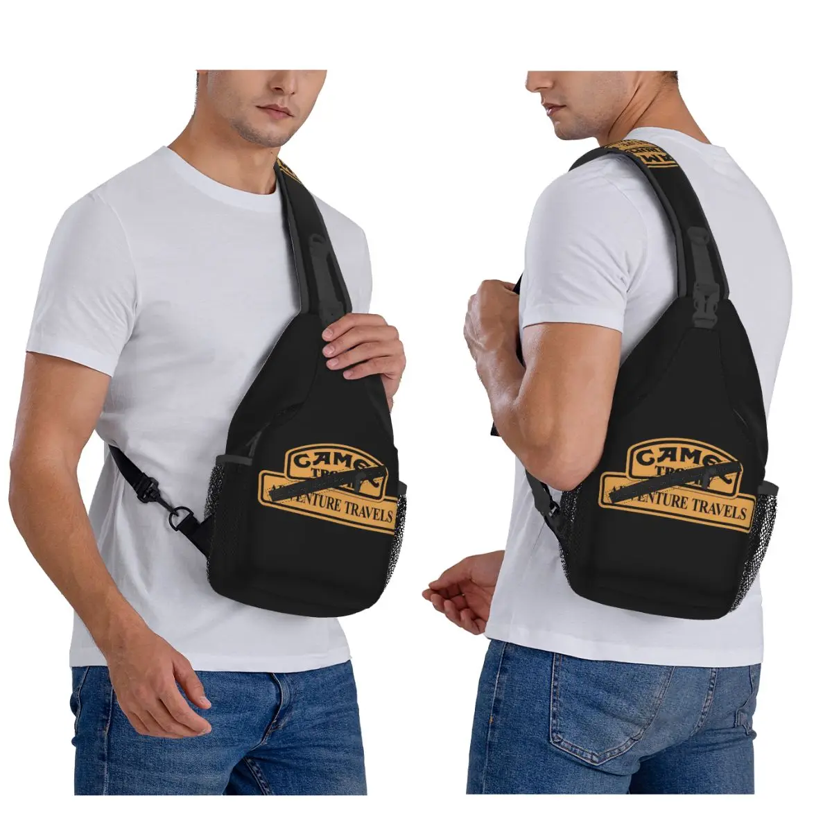 

Camel Trophy Adventure Travels нагрудная сумка, мужской рюкзак через плечо на слинге, нагрудная сумка, дорожный походный рюкзак, сумка на плечо