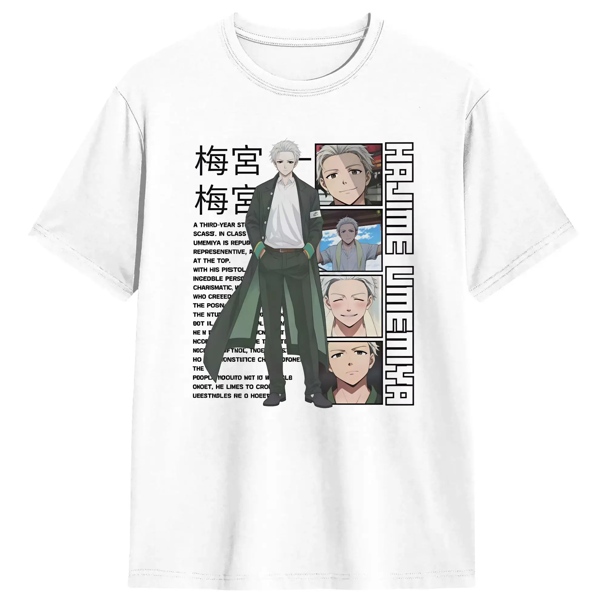 Ren Kaji T Shirt Men's  Cotton Unique T-Shirts Crewneck Wind Breaker Tee Shirt Short Sleeve Clothes Plus Size