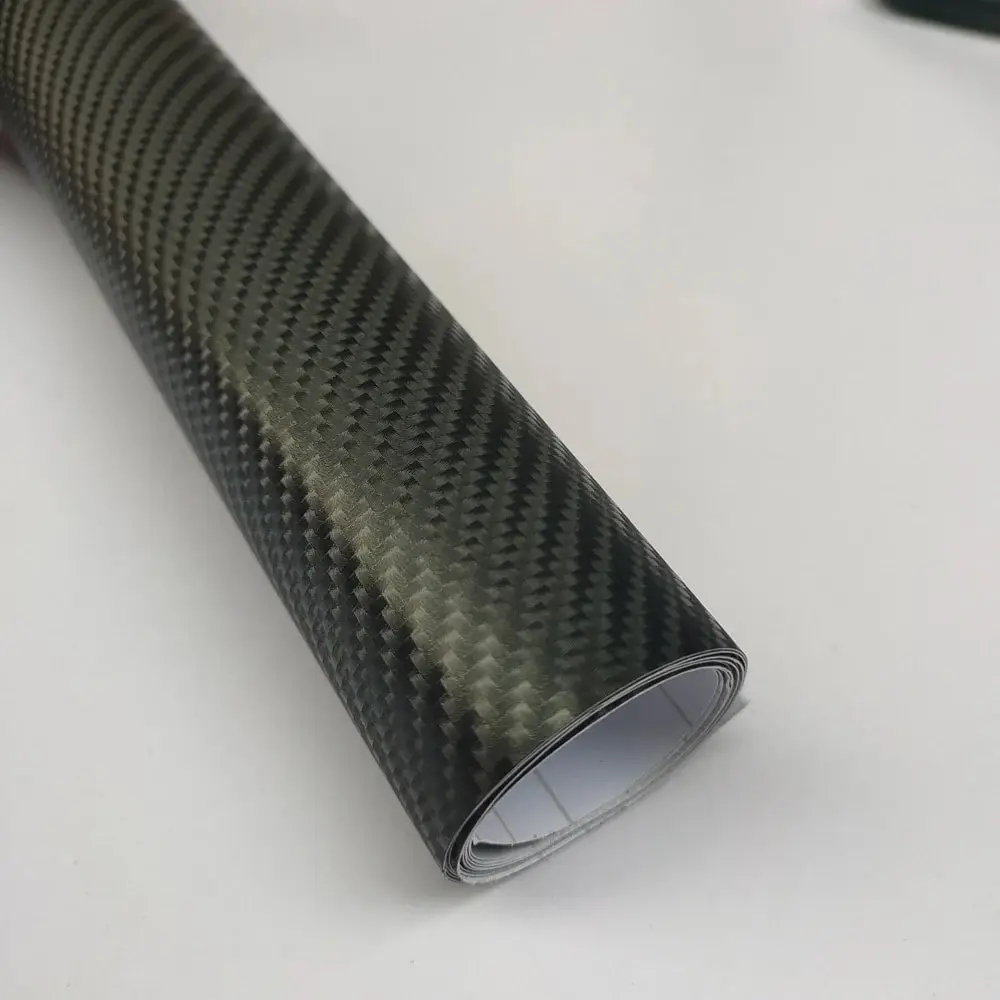 Retails 3D 4D 5D Carbon Fiber Vinyl Film Black Matte Car Sticker Wrap Foil Console Computer Laptop Skin Phone Cover Motorcycle