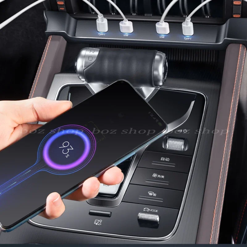 Car Central Control Fast Charging Expansion Dock Transfer Interface For BYD YUAN Plus ATTO 3 Auto Charger Expansion Accessories