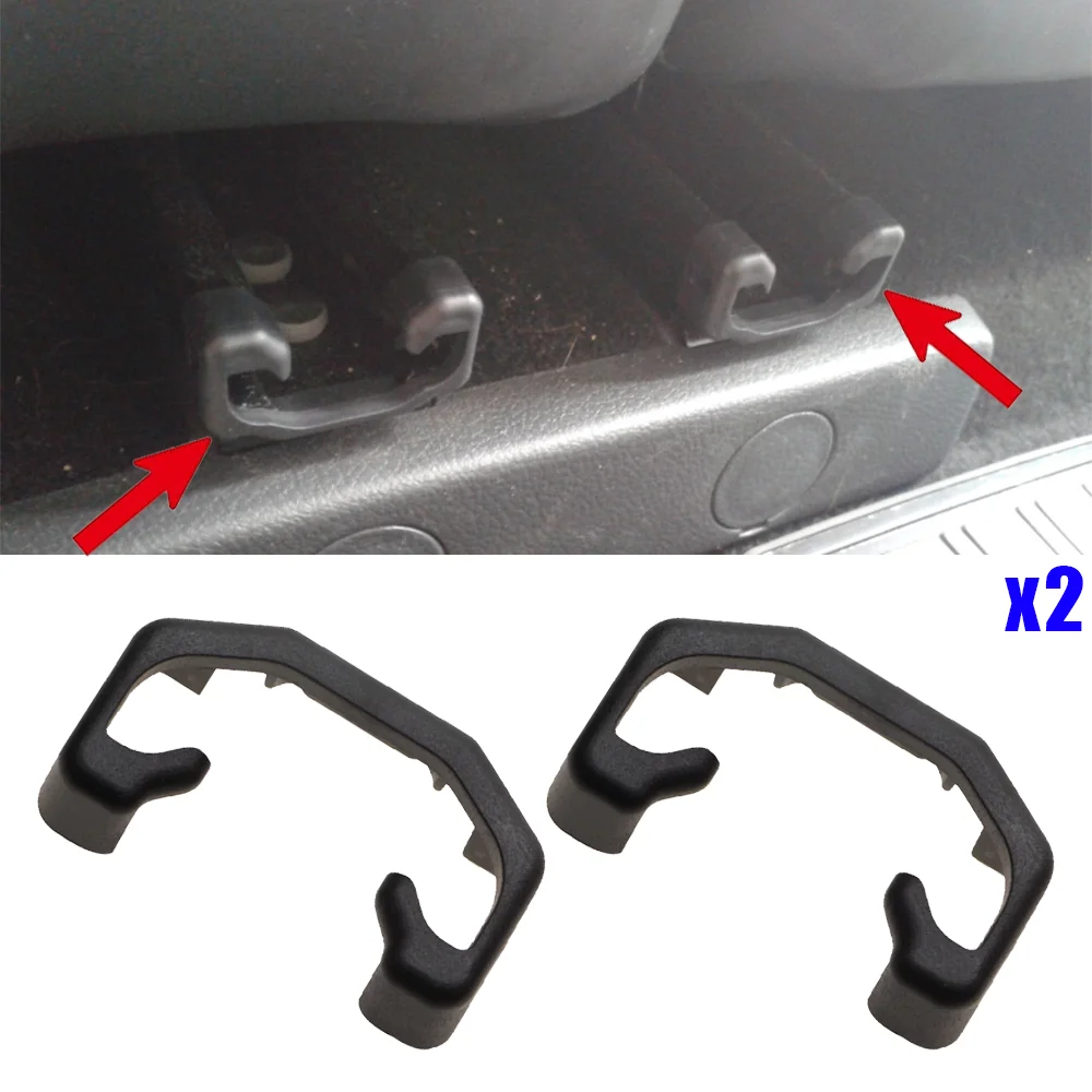 2x NEW For VW Polo Sedan 2010 2011 2012 2013 2014 2015 2016 2017 – 2022 Car Seat Slide Clip Sliding Rail Cap Avoid scratching