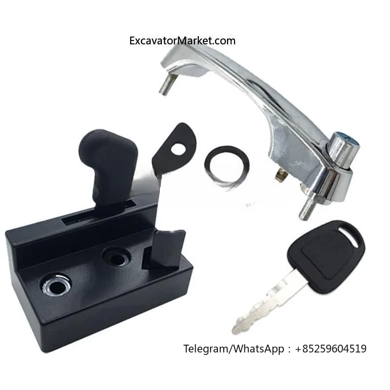 High Quality For DOOSAN DX55/60-7-9C cab door lock assembly Repair parts high quality excavator accessories