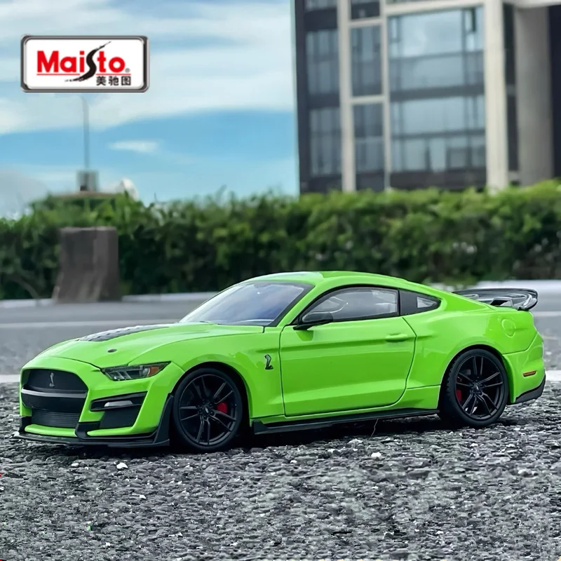 

Модель спортивного автомобиля Maisto 1:24 2020 Mustang Shelby GT500 из сплава, литые металлические игрушки, гоночные модели автомобилей, коллекционные подарки для детей