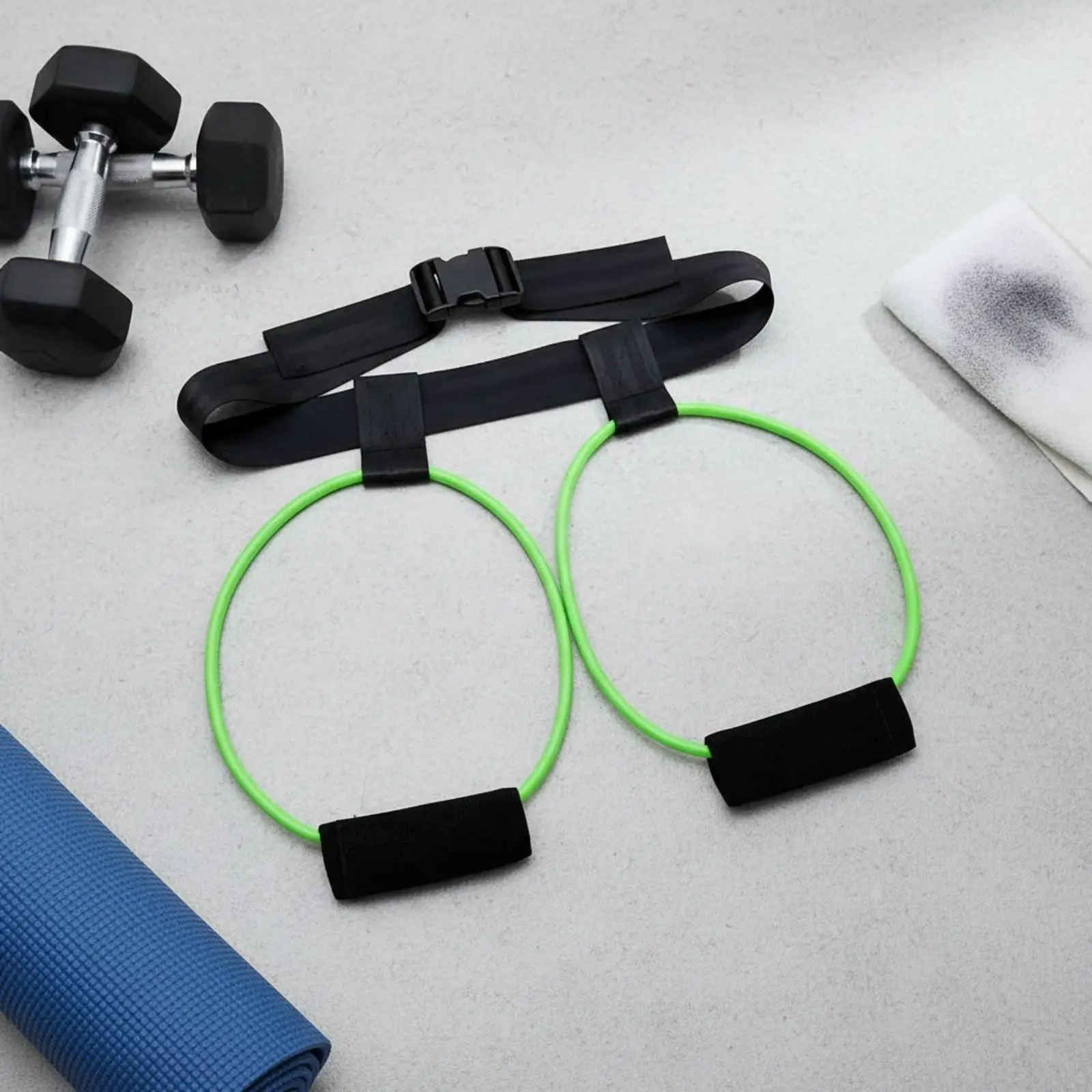 Waist Belt Leg Portable Leg Training Straps with Ankle Cuffs Customizable Fit