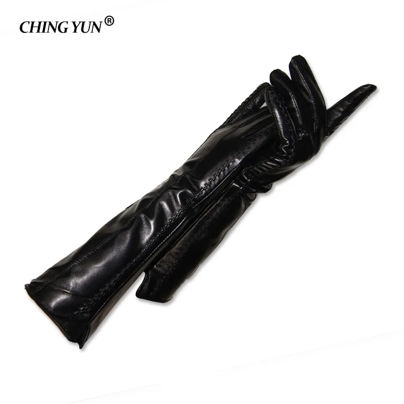 

Зимние модные утепленные женские перчатки из овчины средней и длинной длины.