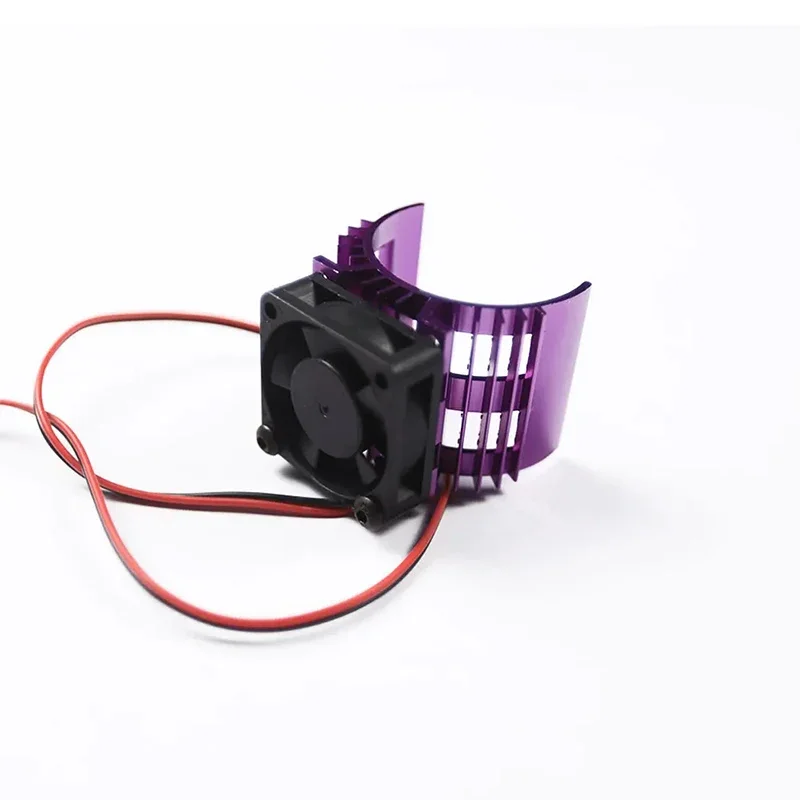 1PC Universal Aluminium Kühlkörper Lüfter für HSP TRX4 1/10 RC Bürstenlose Motoren 540 550 3650 Größen - RC Car Racing Zubehör – Detail 2