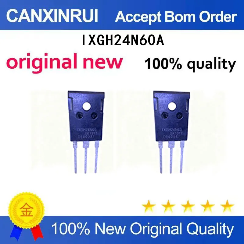 

(5 Pieces) IXGH24N60A 1XGH24N60A TO-247 IXGH24N60 spot chip IC