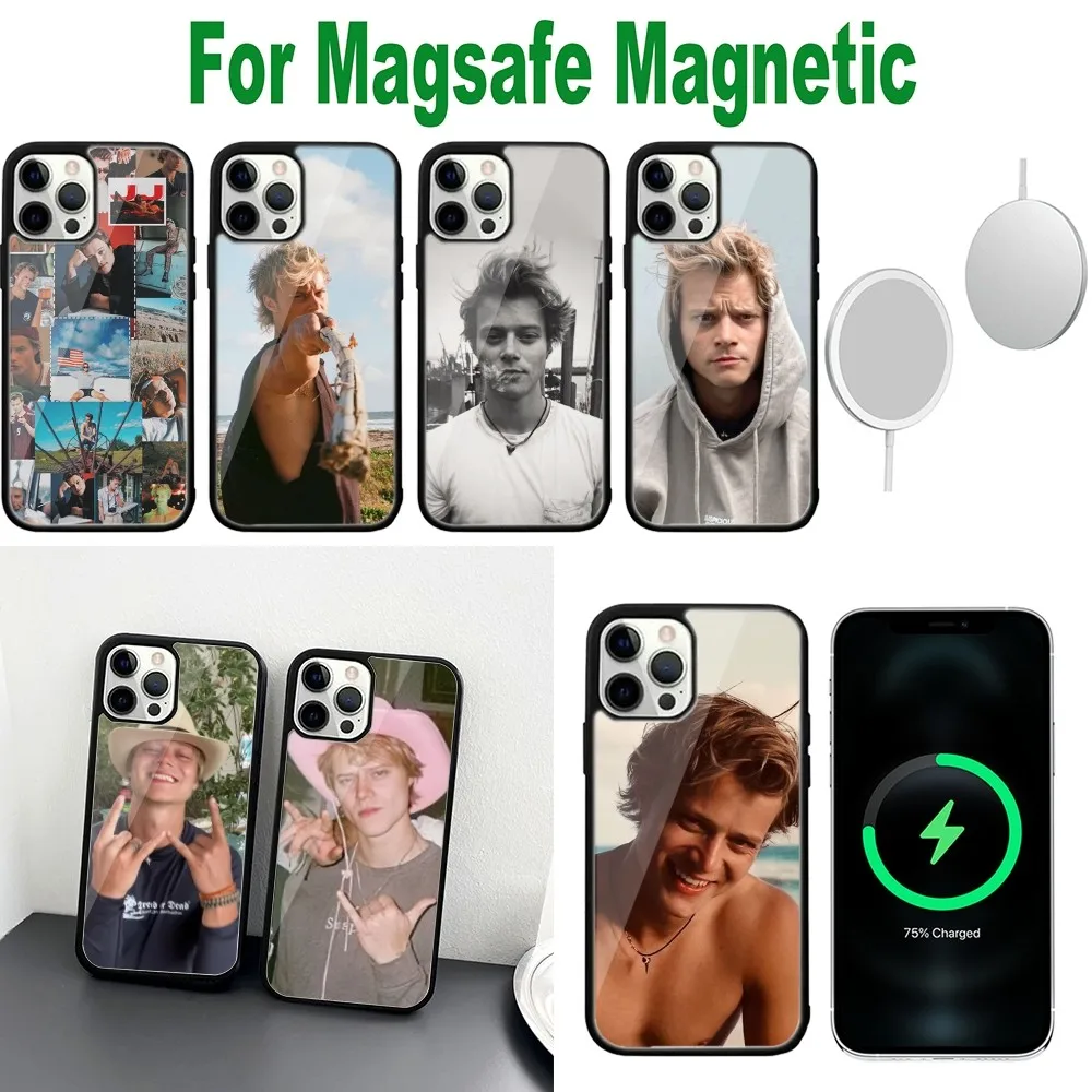 

Actor Rudy Pankow Phone Case For iPhone 16,15,14,13,12,11,Plus,Pro,Max,Mini Magsafe Magnetic Wireless Charging