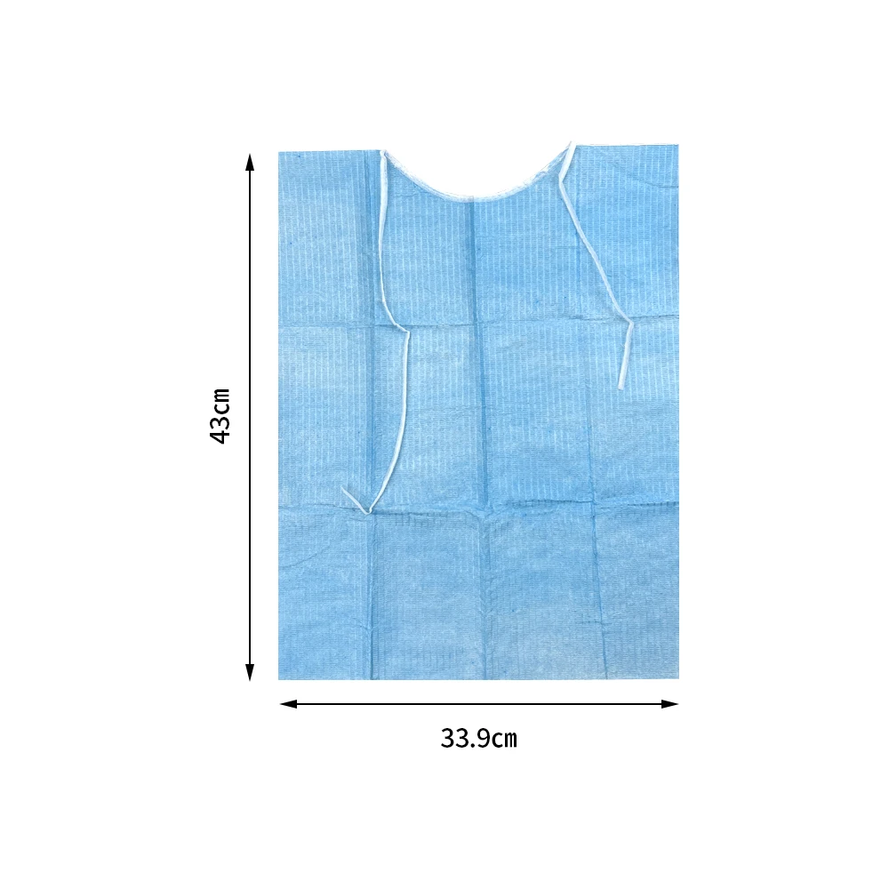 100 buah/pak sekali pakai Bib gigi pelindung syal bantalan gigi sekali pakai alat pelindung pembersih tato