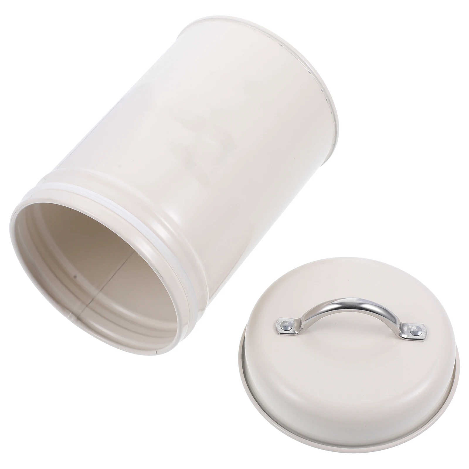 

Airtight Kitchen Canister Coffee Jar Tea Storage Reliable Iron Material Exquisite Practical Desktop Ornament Farmhouse