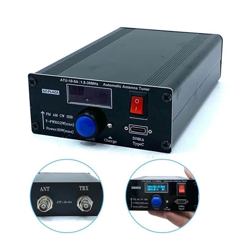 ATU-10-0A Shortwave Automatic Antenna Tuner ATU-10-0A Automatic Antenna Tuner 1.8-30Mhz Shortwave Power Meter