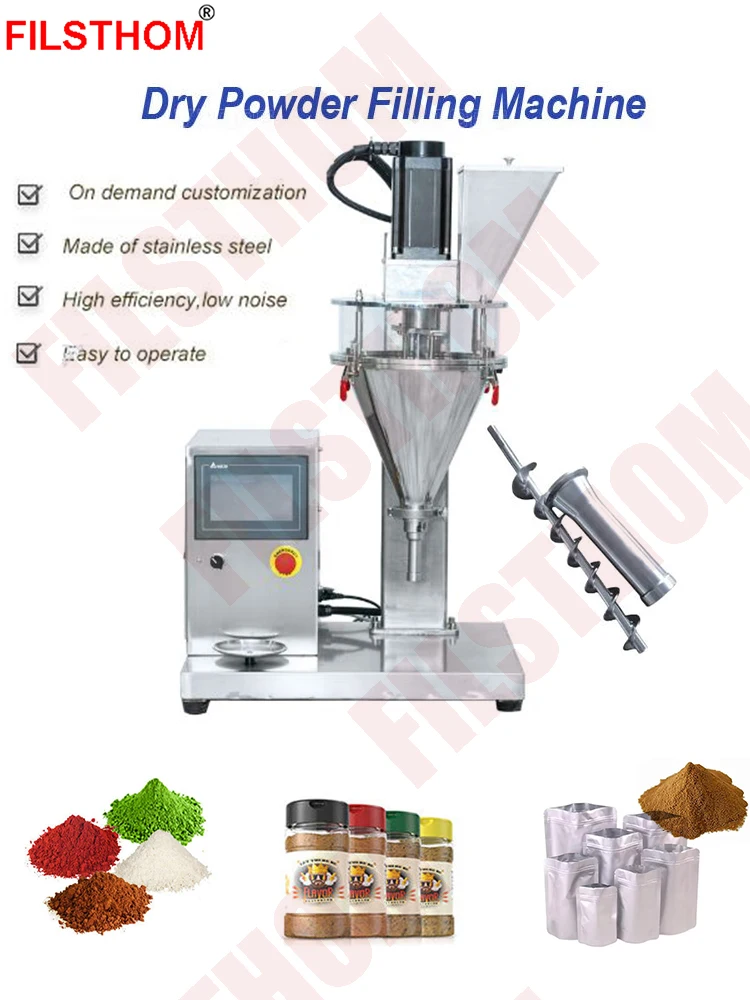 Pulverfüllmaschine Spiralförmige Quantitative Abfüllanlage für Mehl, Milch, Gewürze, Matcha, Kaffeepulver