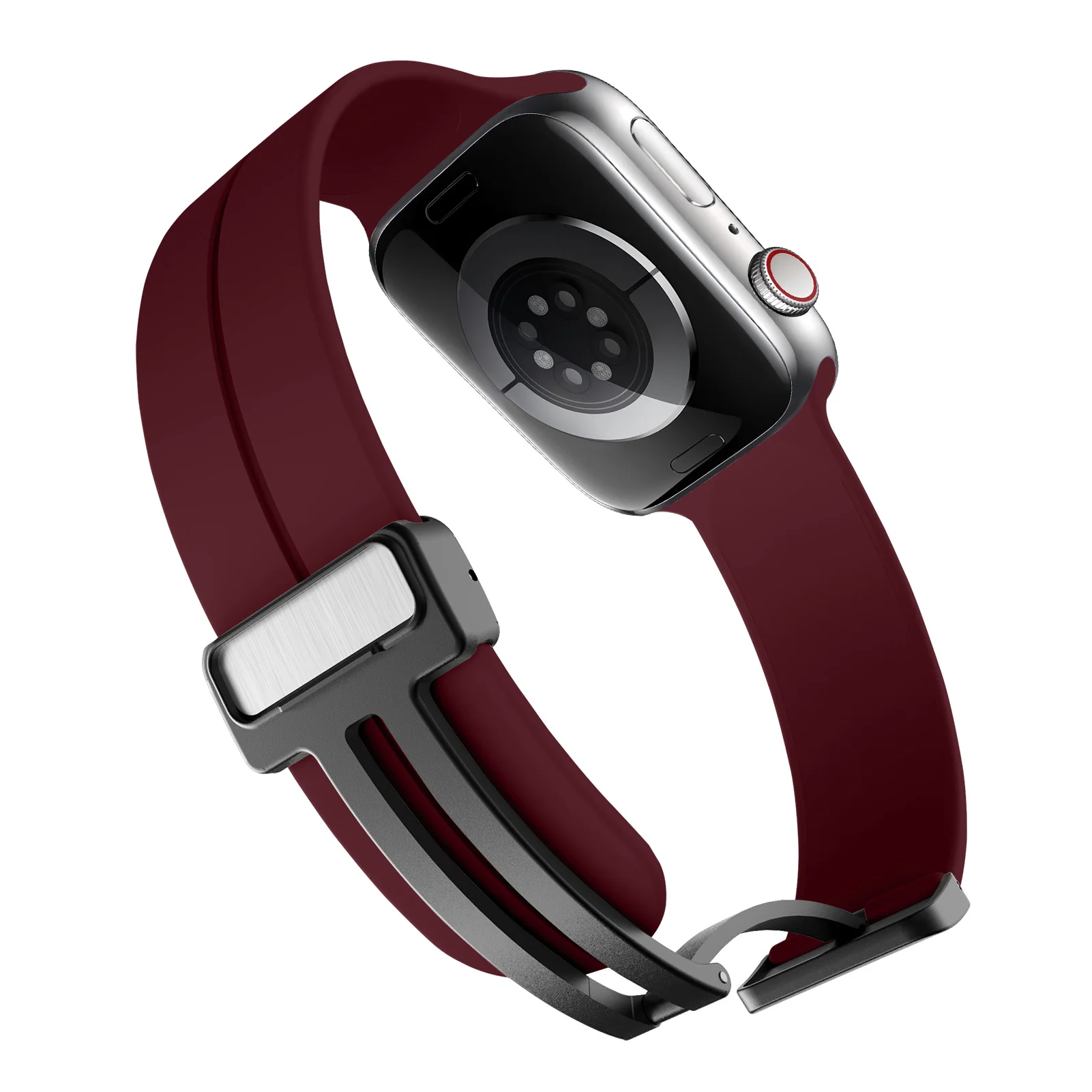 Magnetic Strap For Apple Watch Band 44mm 40mm 45mm 49mm 41mm 42mm 38 Bracelet iWatch Series ultra2 6 7 8 9 se 40mm Silicone band image 2