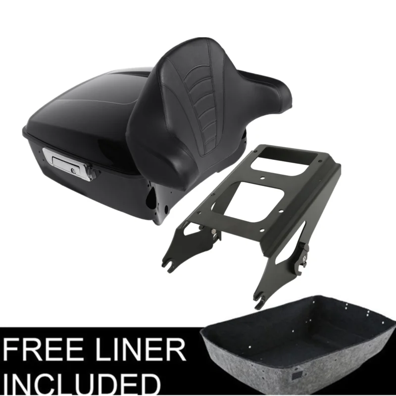 King Trunk Backrest Mount Rack For Harley Touring Road King Street Glide Electra Glide 2009-2013 Motorcycle Accessories