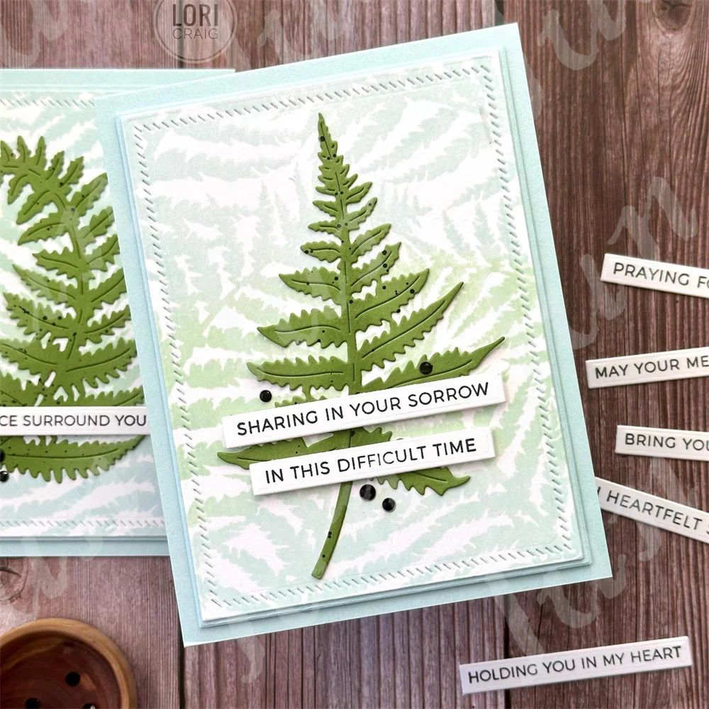 Cutting Dies 2024 Woodland Ferns Cut Die Set Scrapbooking New Arrival Album Embossing Template Stencil for Painting Mold