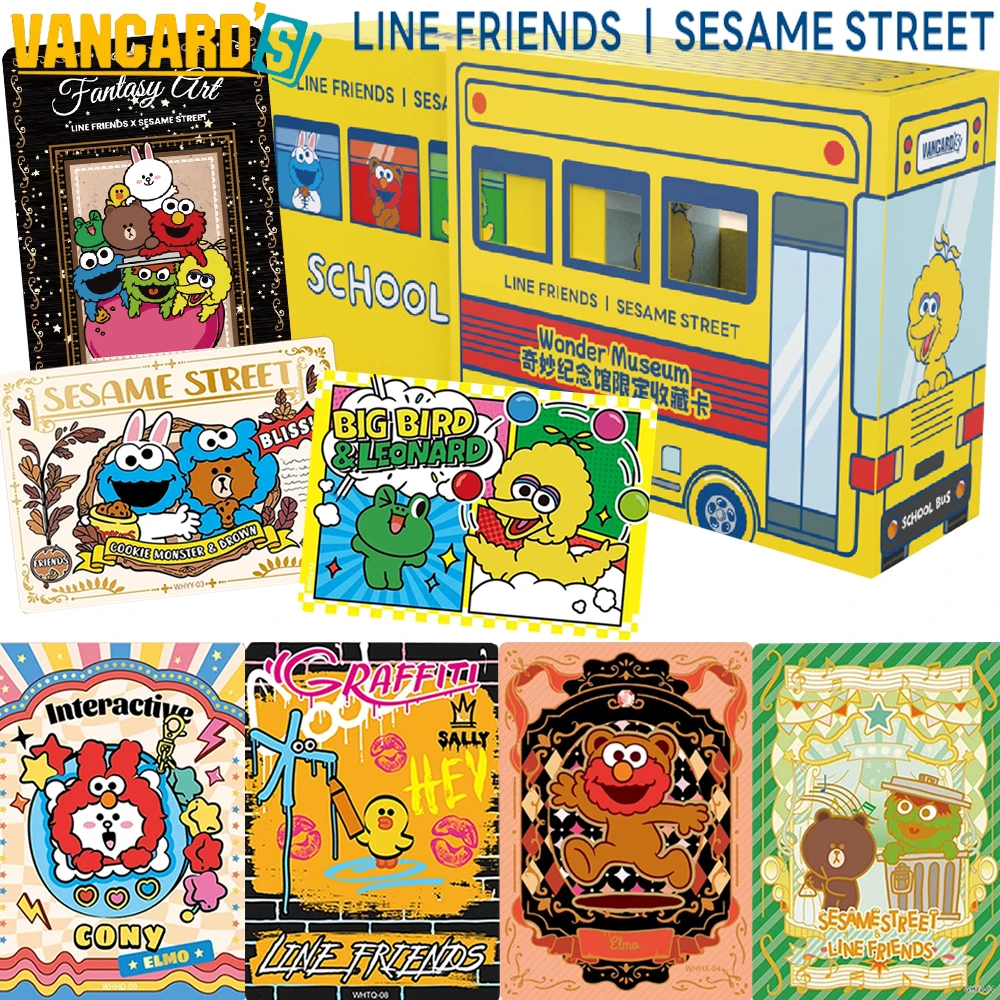 

VANCARD'S Genuine Sesame Street Rare Cards Cartoon IP Character Wonder Museum Series Theme Art Collection Cards Kid Hobby Gift