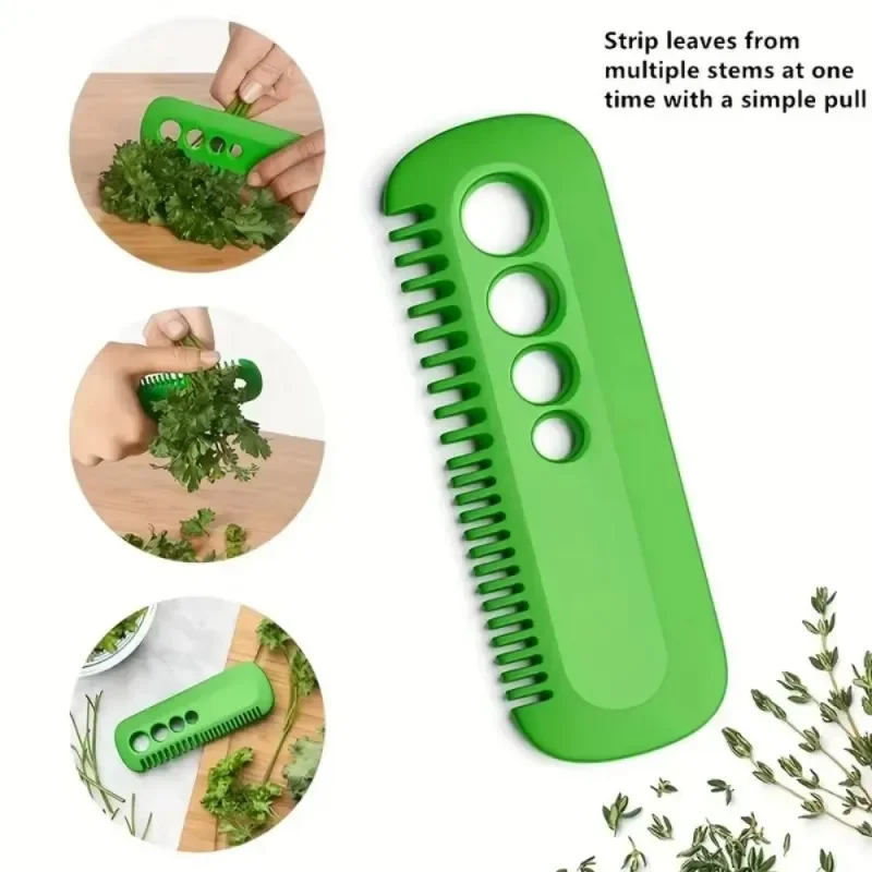 Multifunctional Herb Peeler Mini Vegetable Leaf Peeler Leaf Peeling Comb Peeler Herb Leaf Remover Portable Rosemary Chopper