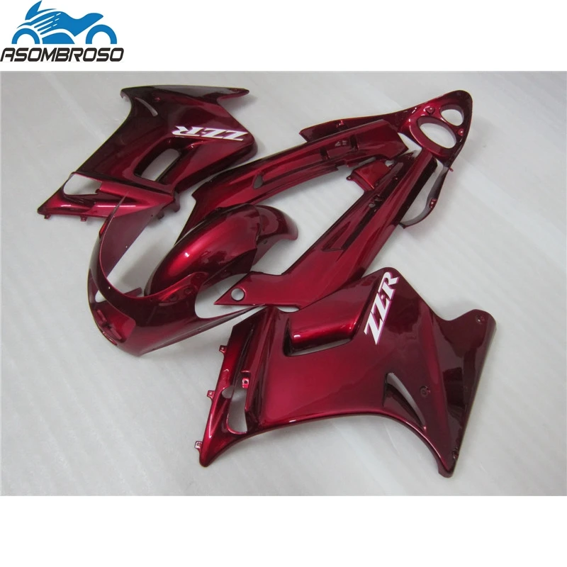 Plastic Racing  Motorcycle for Ninja ZZR250 fairing kit 1997-2007 all red  set zzr250 97 98 99 00 04 05 06 07 33