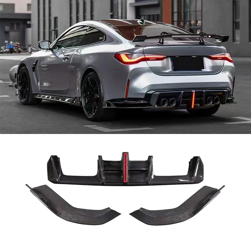 

G80 M3 Carbon Fiber Rear Bumper Diffuser Lip Spoiler for BMWS G80 M3 G82 M4 2021-2022