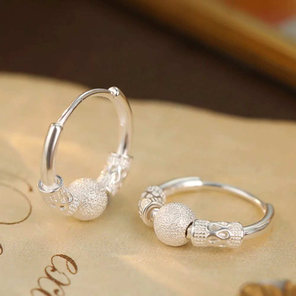 

GL 2026 New S925 Silver Simple Lucky Charm Ear Cuffs for Women, Retro Fashion, Small and Unique Plain Silver Ear Decorations