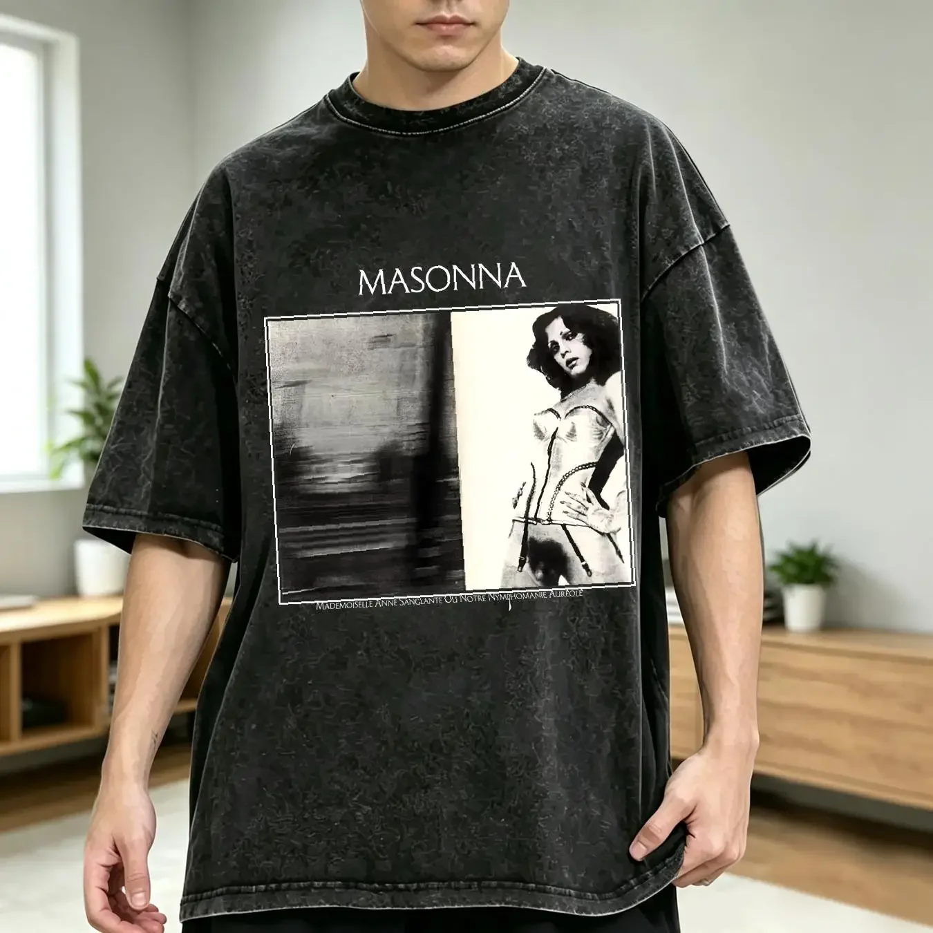 washed T Shirt Masonna XL Limited Rare OOP Noise Maso Yamazaki Power Electronics vintage Washed Slightly designer clothes homme
