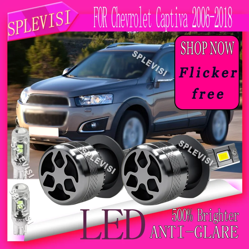 

2pcs Warranty 6000K No Flickering Low Beam Lights For Chevrolet Captiva 2006 2007 2008 2009 2010 2011 2012 2013 2014 2015-2018